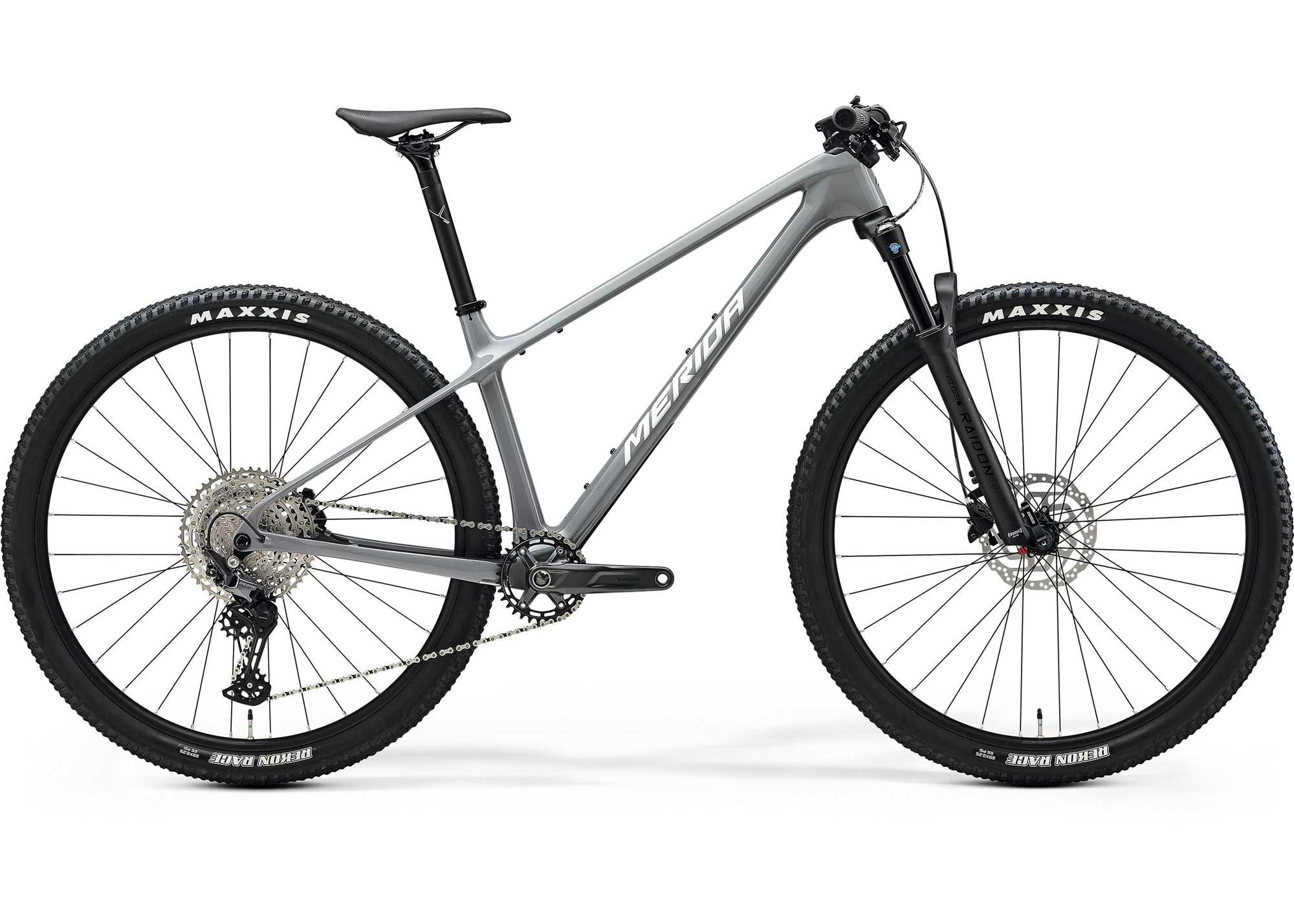 Велосипед 29 Merida BIG.NINE 3000 (2025) рама - S Cool Grey (Silver/Black)