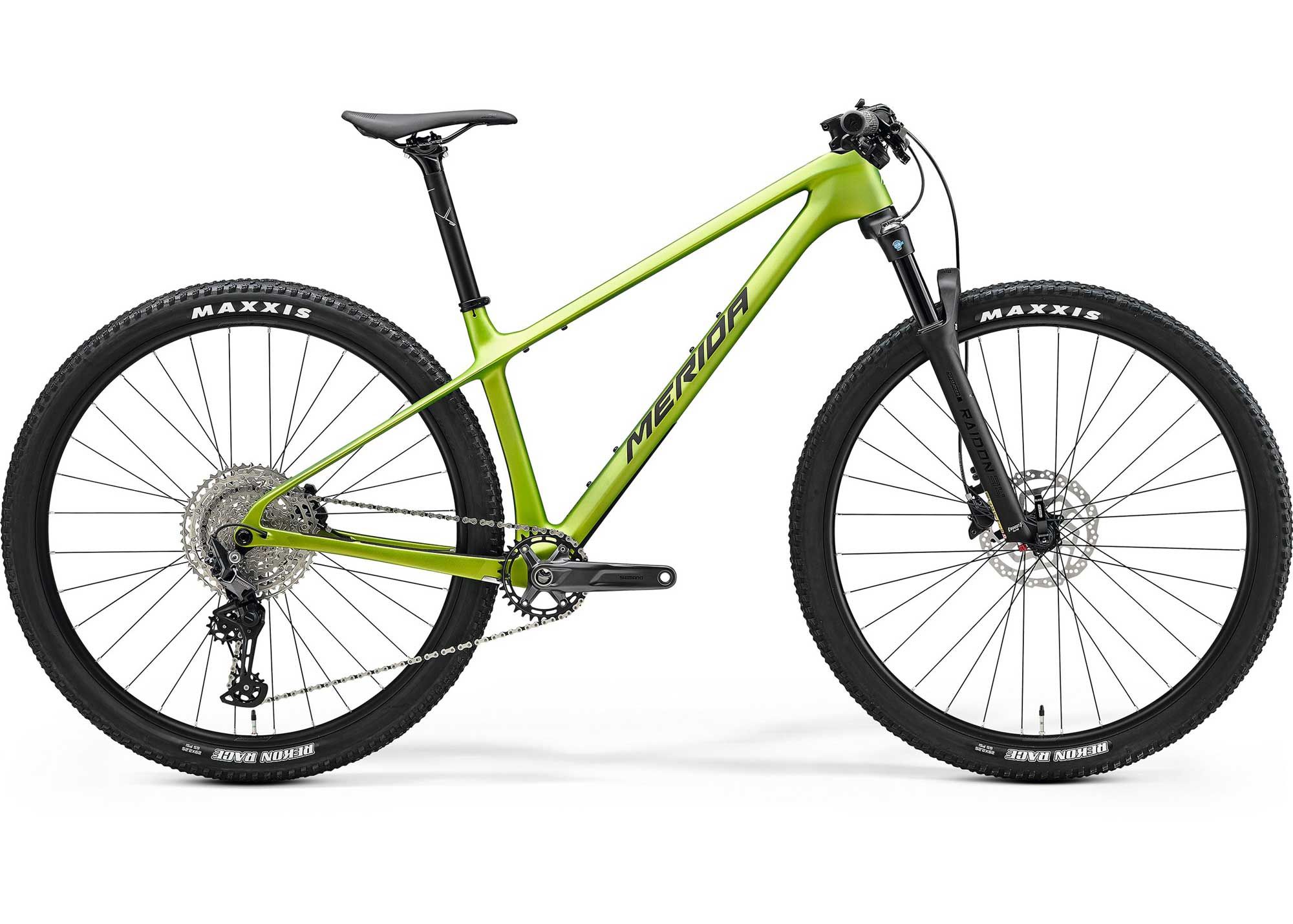 Велосипед 29 Merida BIG.NINE 3000 (2025) рама - S Matt Fall Green (Blk/Slv-Grn)