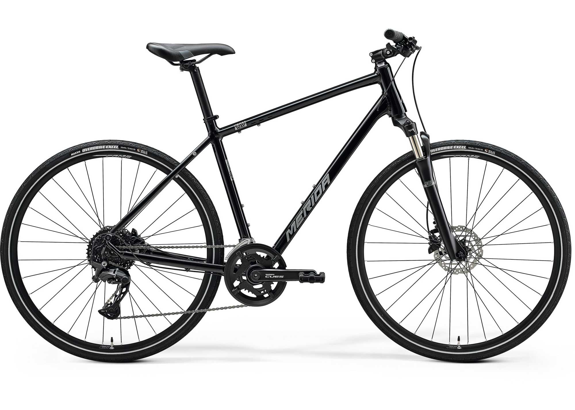 Велосипед 28 Merida CROSSWAY 300 (2025) рама - L Glossy Black (Silver)