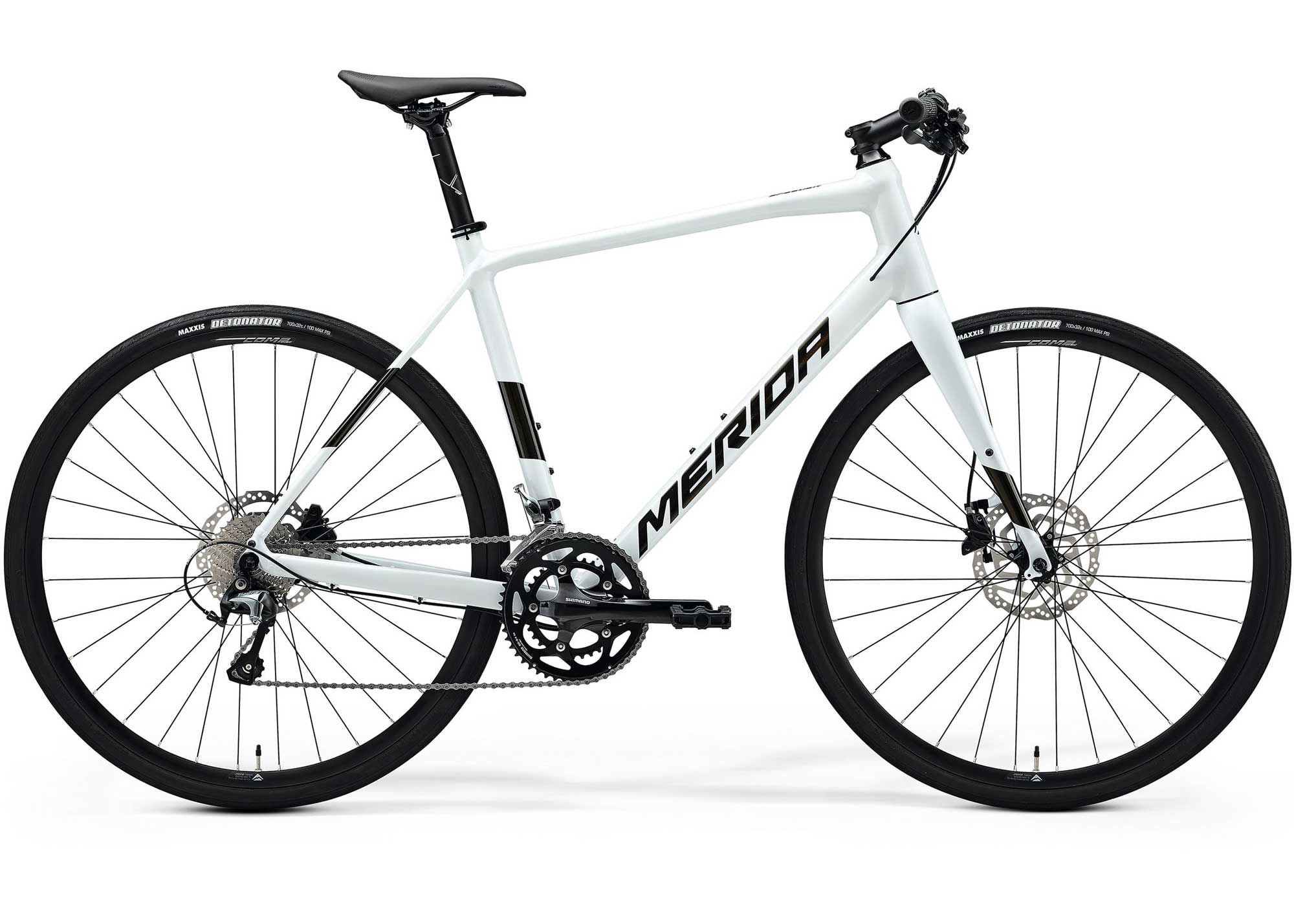 Велосипед 28 Merida SPEEDER 300 (2025) рама - S Pearl White (Guarded Gold)