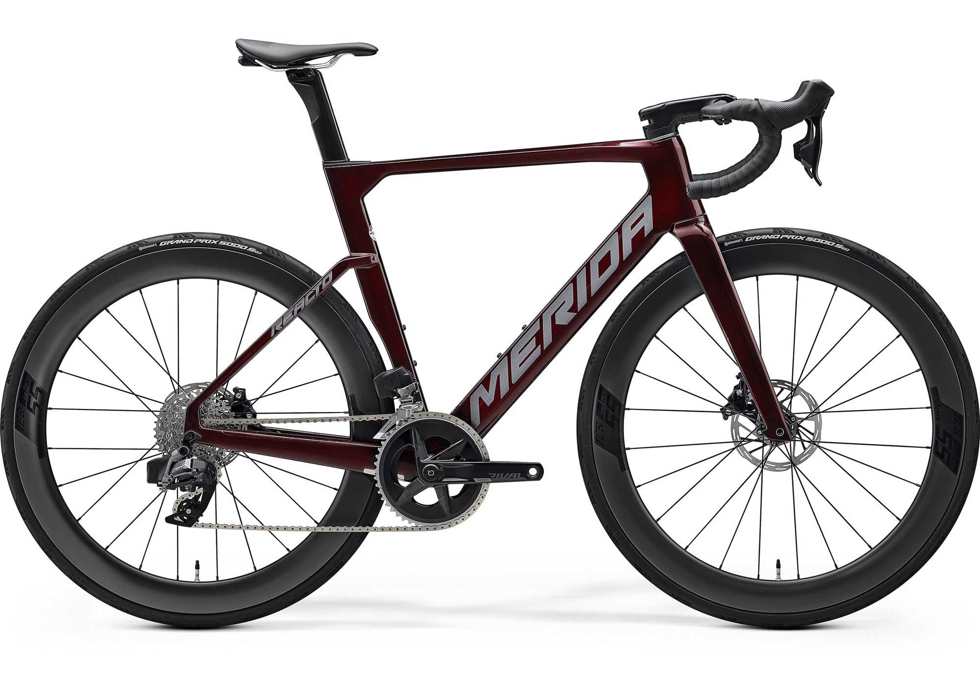 Велосипед 28 Merida REACTO 7000 (2025) рама - S Passion Red (Grey)