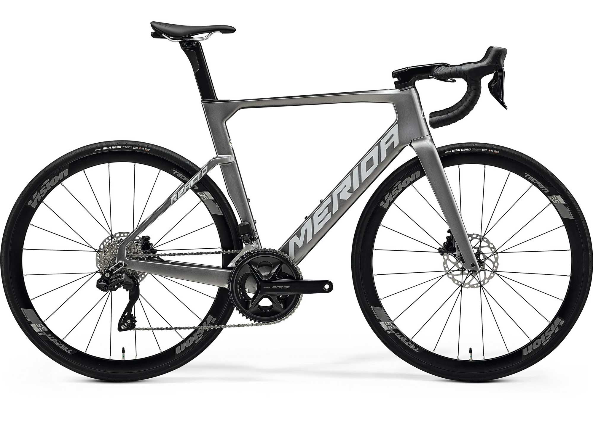Велосипед 28 Merida REACTO 5000 (2025) рама - XL Gunmetal Grey (Silver)