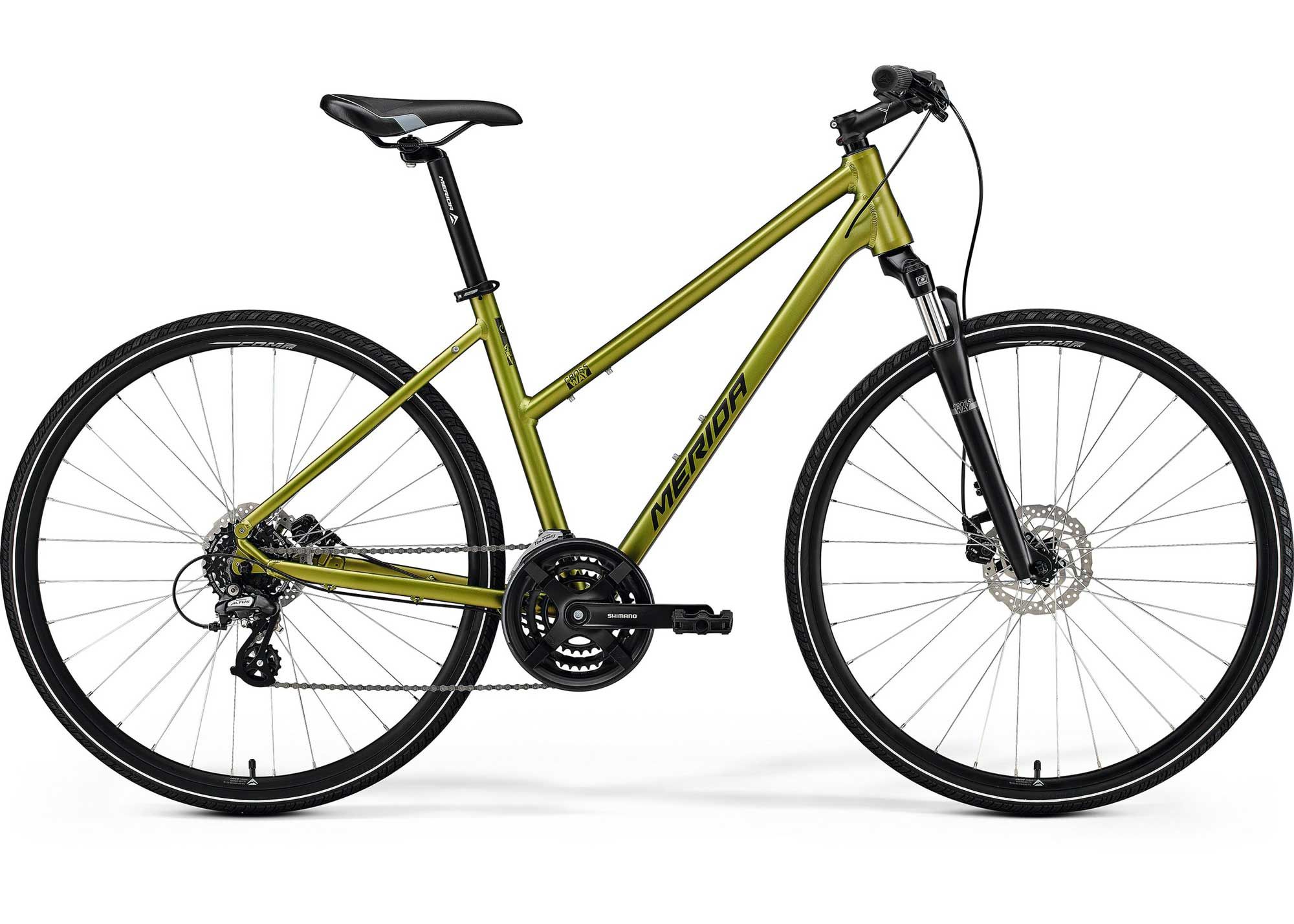 Велосипед 28 Merida CROSSWAY 10 (2025) women рама - W-XS Silk Fall Green (Black)