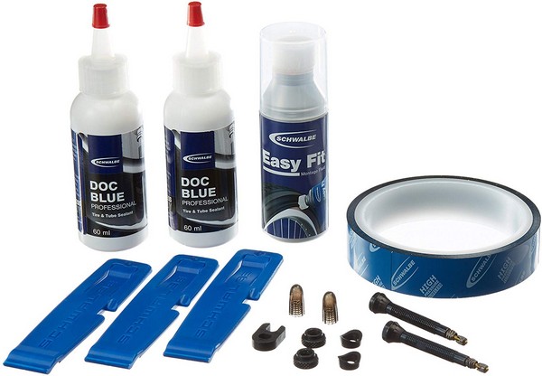 Набор Schwalbe TUBELESS EASY KIT 21 для установки бескамерных шин.