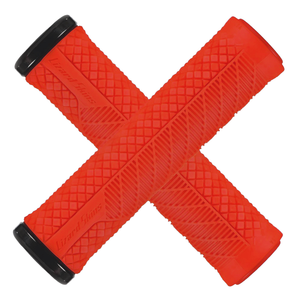 Грипси Lizard Skins CHARGER EVO 136мм, з одним замком, Fire Red