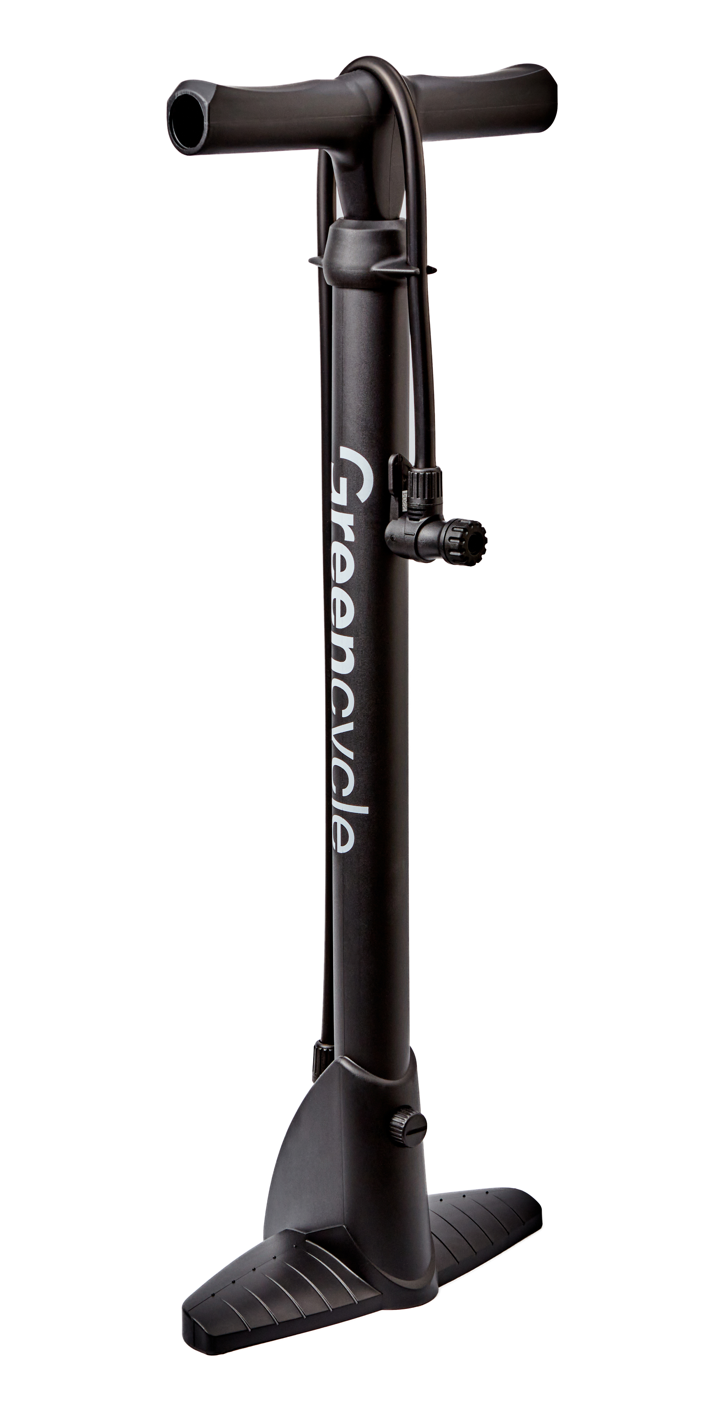 Насос для підлоги Green Cycle GPF-043 пластиковий корпус, без манометра, presta+schrader, 160psi