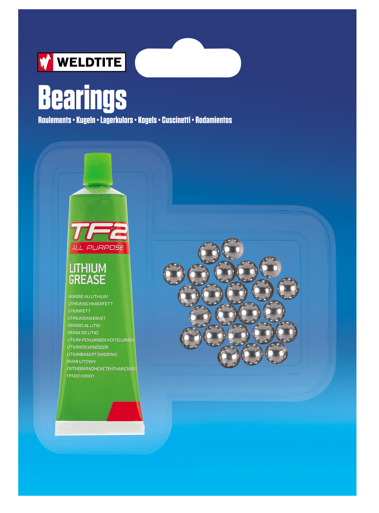 Ремкомплект для втулок Weldtite 06175 кульки 1/4 х 24шт + мастило 5гр