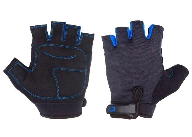 Перчатки Green Cycle SIMPLA 2 без пальцев L серо-черно-синие
