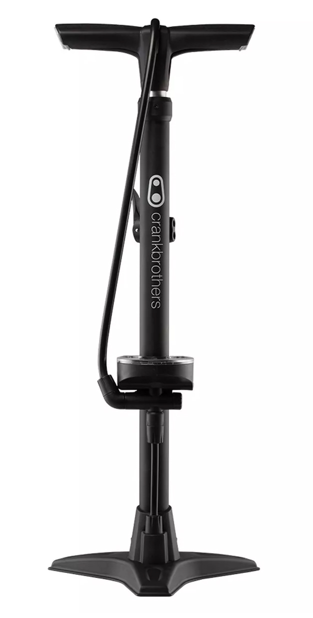 Насос для підлоги Crankbrothers GEM, з манометром, presta/schrader, 160 psi / 11 bar, чорний