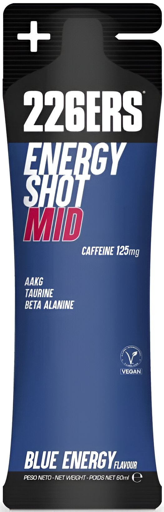 Гель енергетичний 226ERS Energy Shot MID (125мг кофеїну) 60мл