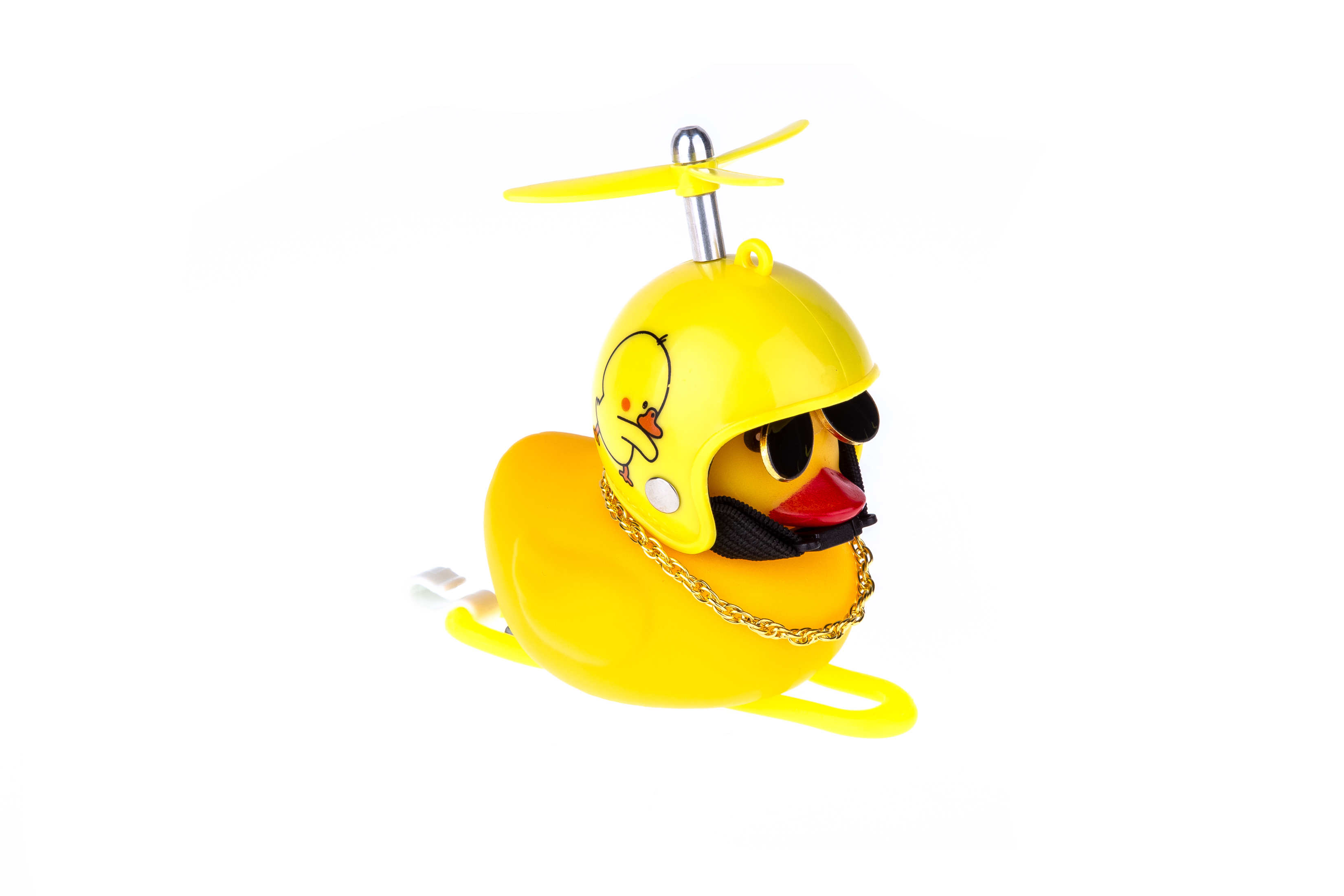 Сигнал ONRIDE Duck (цыпленок), с подсветкой, d руля 22-32мм