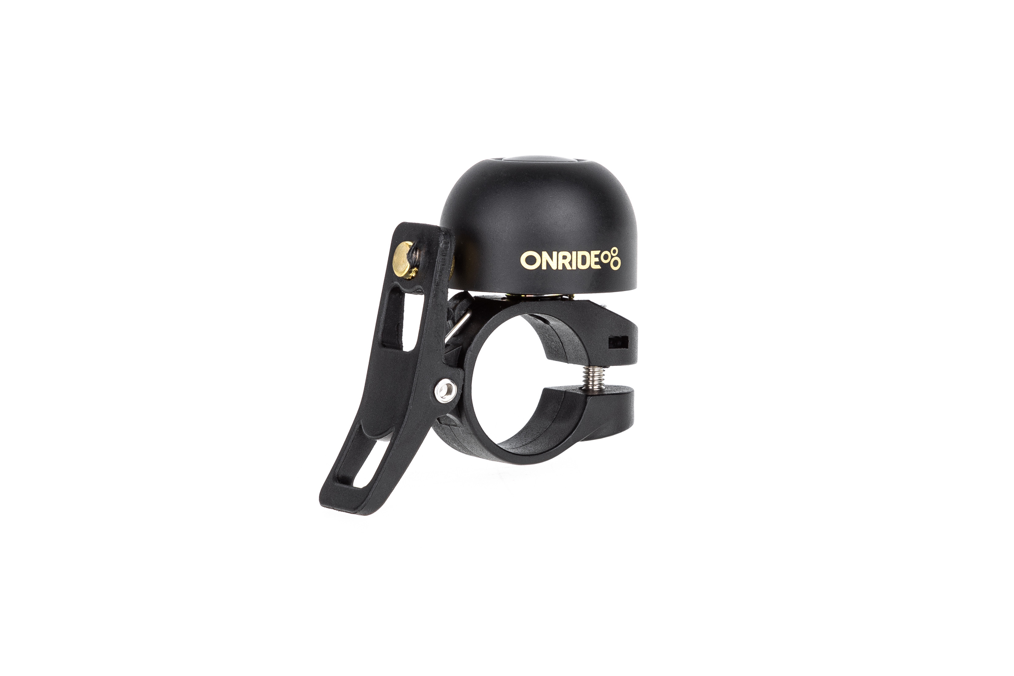 Колокольчик на руль ONRIDE Cebell медный, d руля 22мм, черный