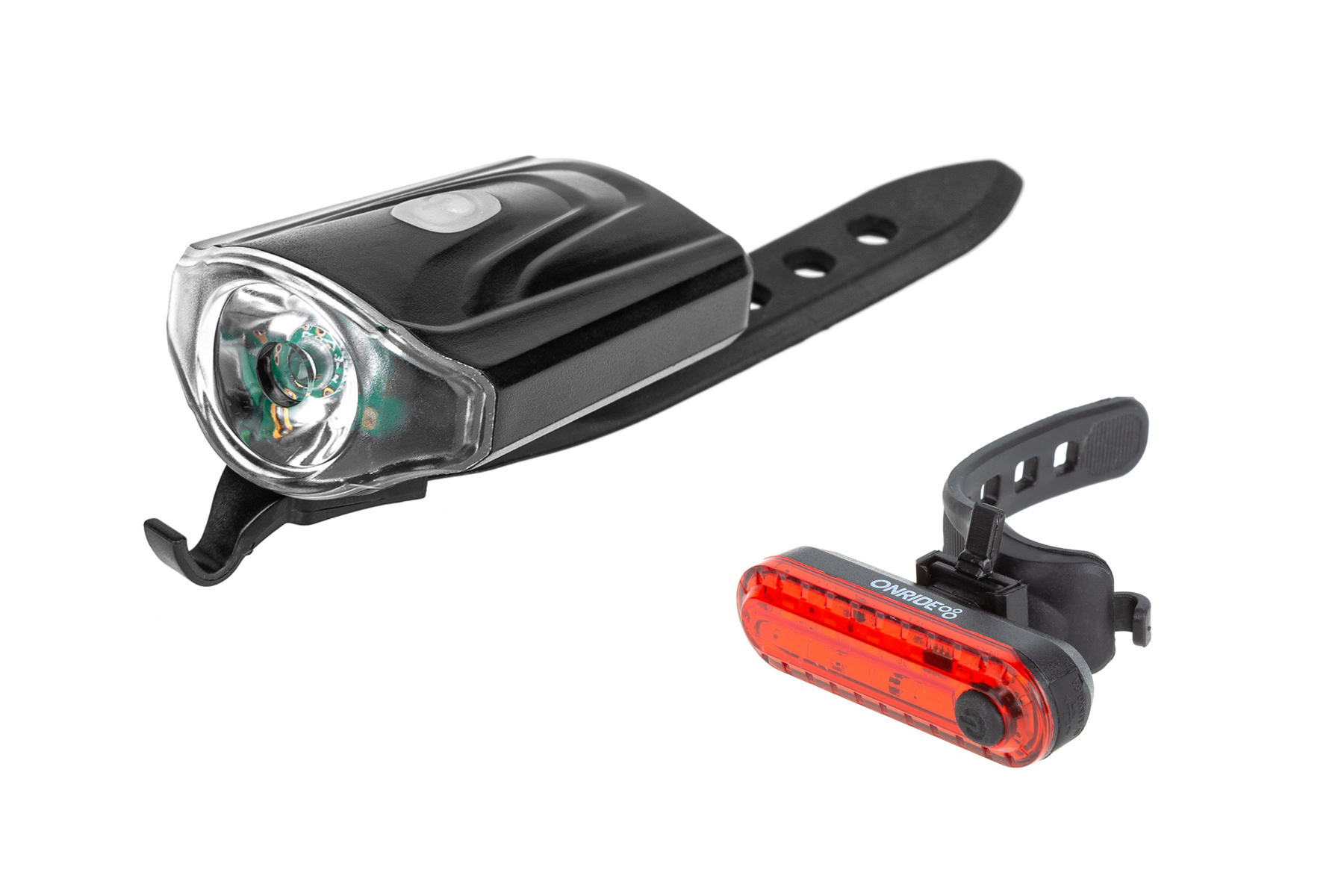 Комплект світла ONRIDE Xeo USB (50 lm, 550 mAh, Micro-USB) + ONRIDE Stripe (10 lm, 90 mAh, Type-C)