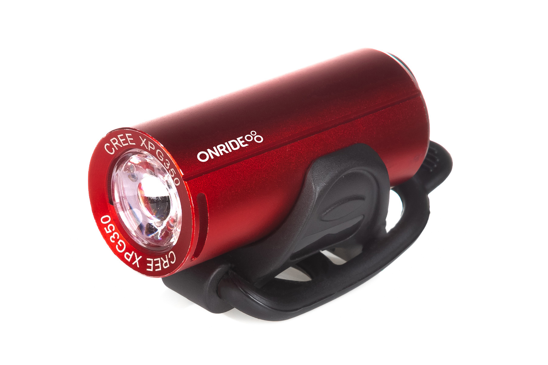 Велосипедная фара ONRIDE Cub красный (200 lm, 700 mAh, Type-C), алюминиевая