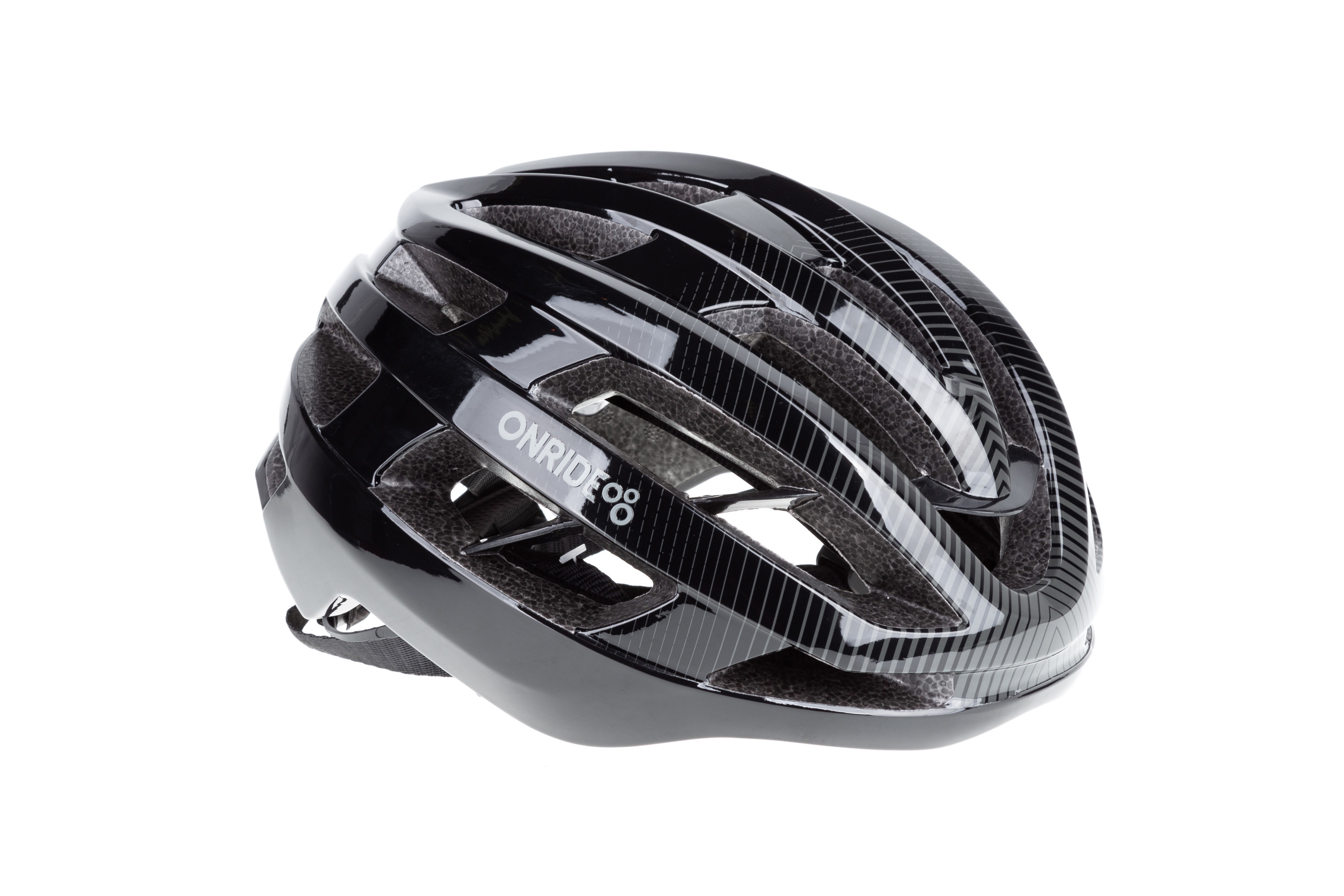 Шолом ONRIDE Pave глянцевий сіро-чорний M (55-58 см) магнітна застібка