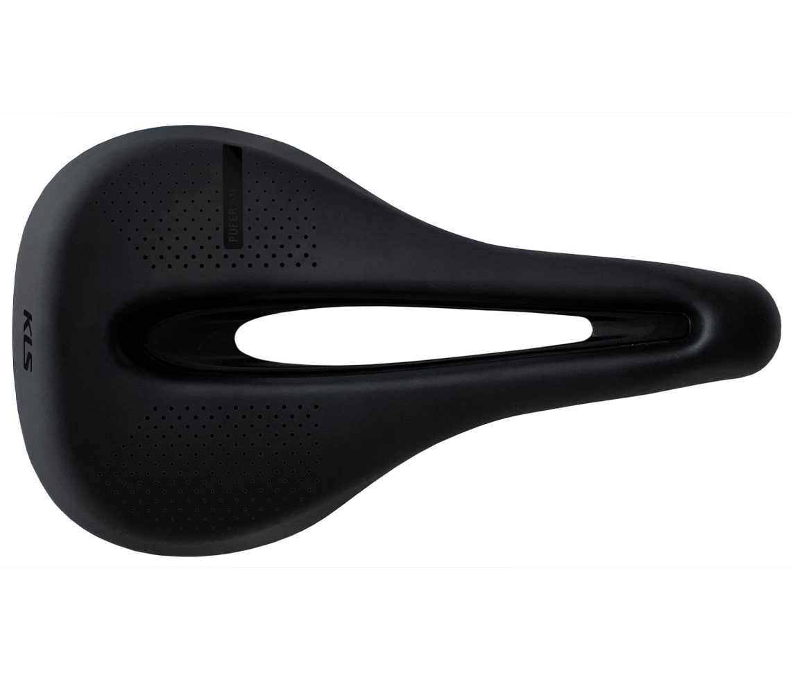 Седло KLS PUFER LITE, черный 250 x 145мм