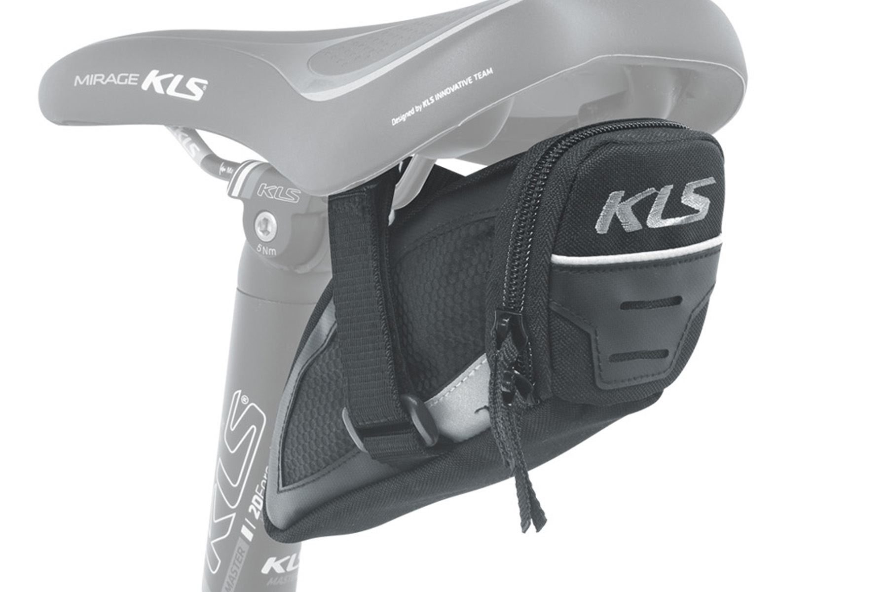 Сумка підсідельна KLS Challanger strap S (0,3 л) чорний
