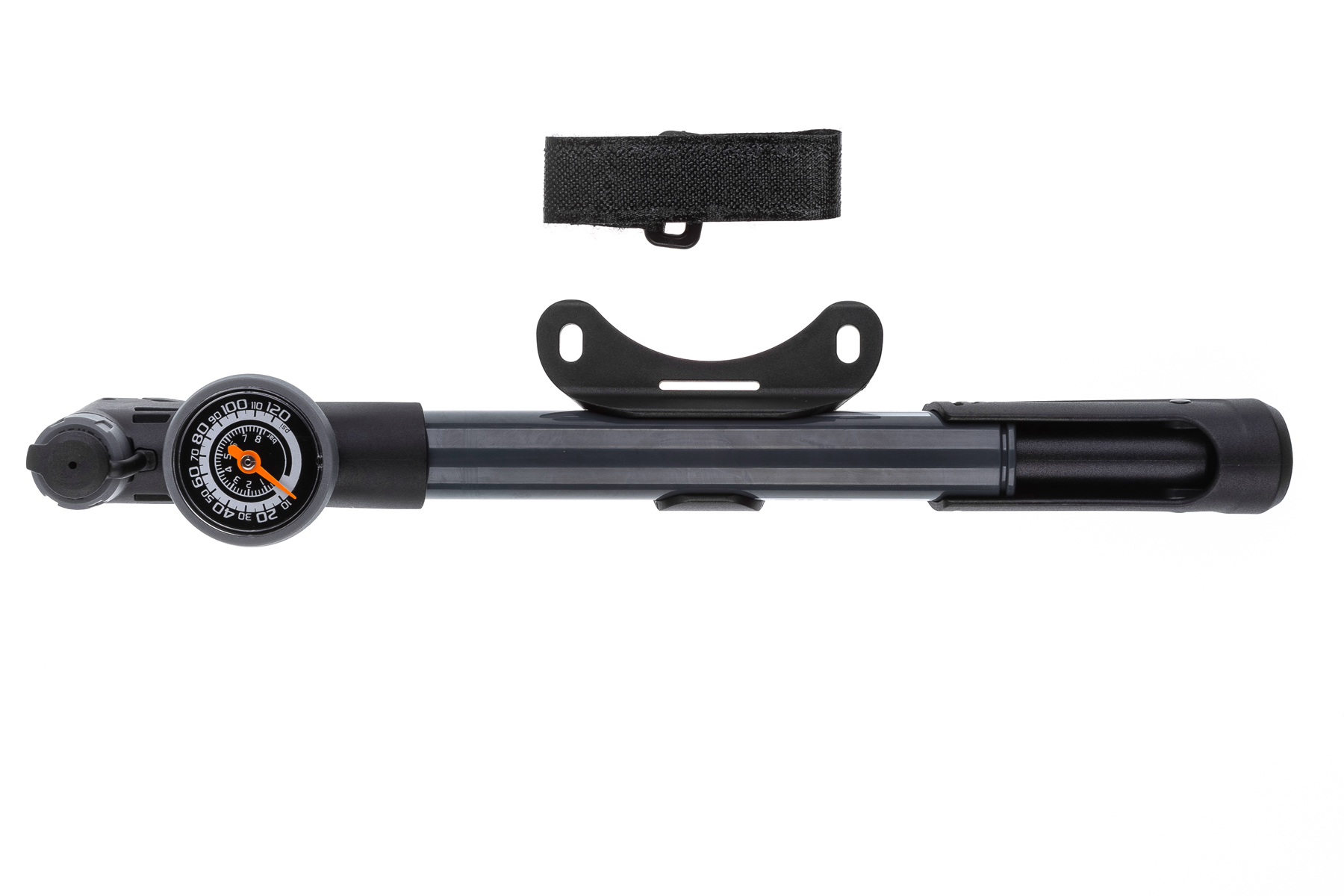 Насос компактный Giyo GP-991, пластиковый, умный клапан, круглый манометр, 28 см, 120 psi.