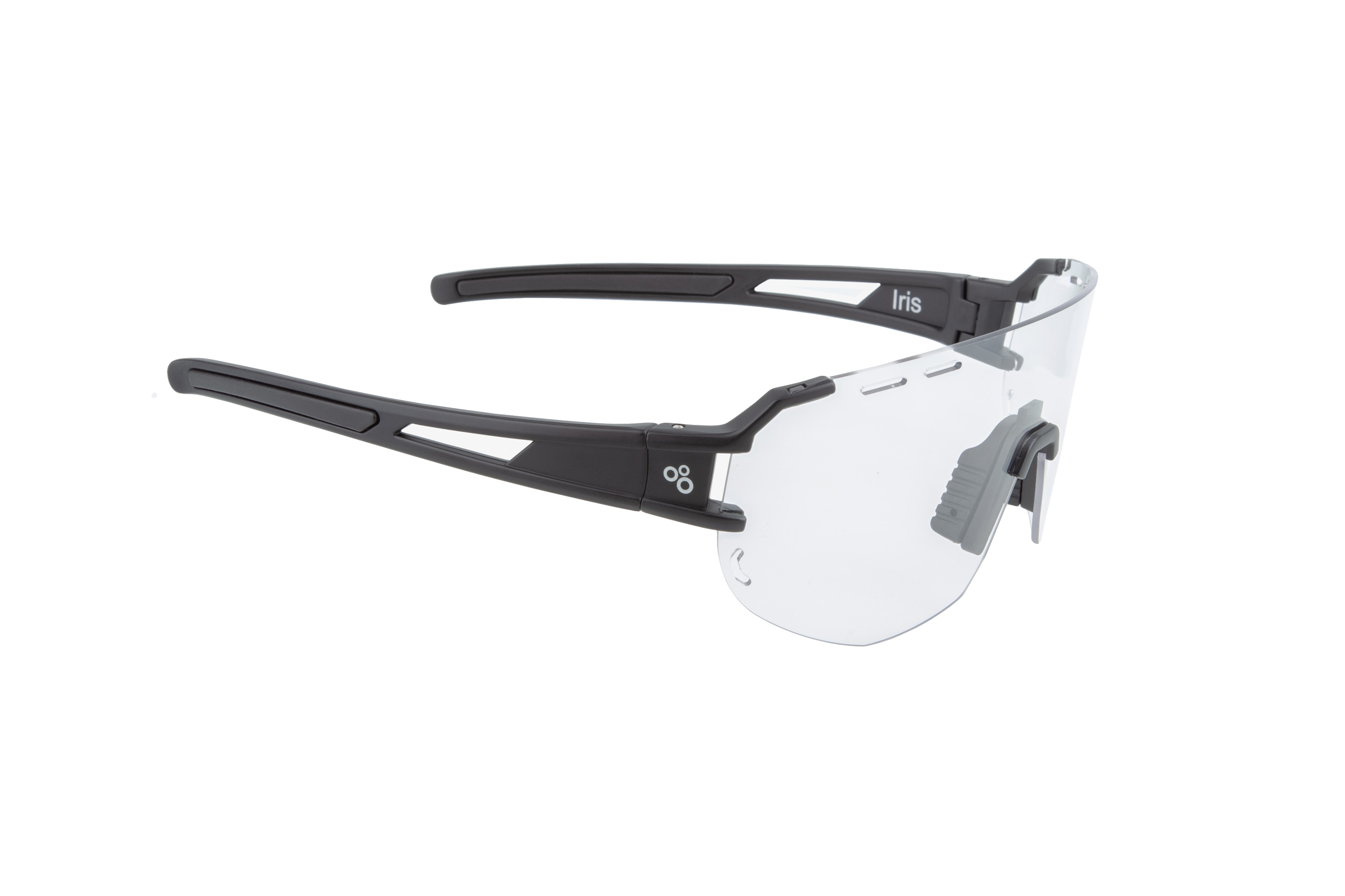 Окуляри ONRIDE Iris, чорні з лінзами Clear (100%) у жорсткому чохлі