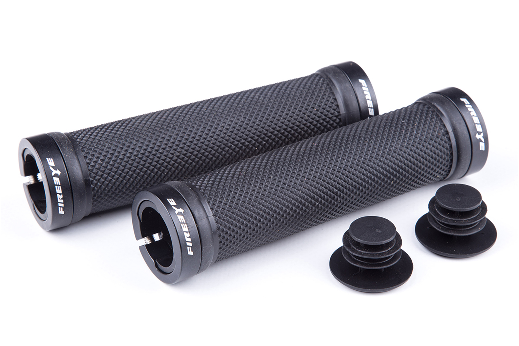 Ручки руля FireEye Goosebumps-R 128 мм с замками черный