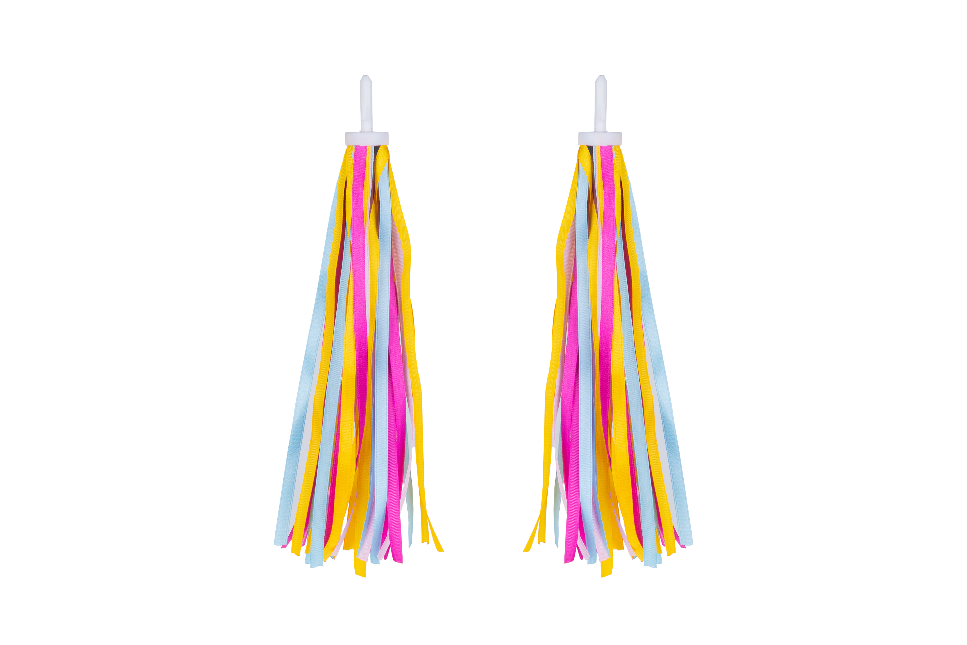 Кольорові стрічки (дощик) в ручку керма ONRIDE Shine 10 (рожевий/блакитний/жовтий)