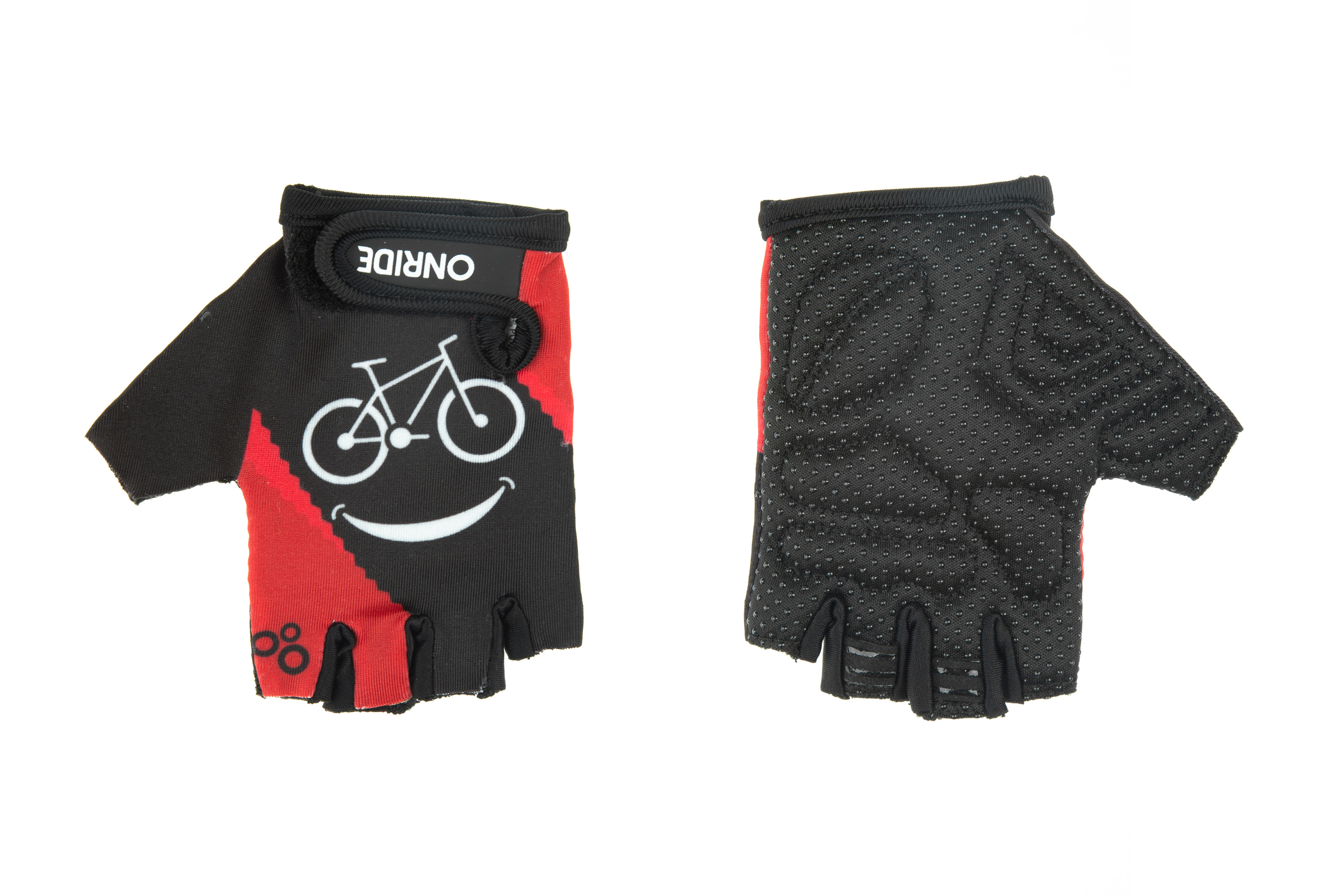 Перчатки детские ONRIDE Gem Велоссмешка красная 3-4