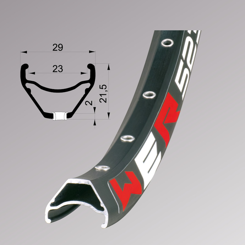 обод Remerx WER RX 2023, 29', 622x23, 32 отв., FV, пистонированный, черный анодированный