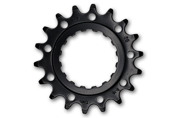 Зірка передня KMC Bosch Gen 2 Wide 18T чорна 1/8