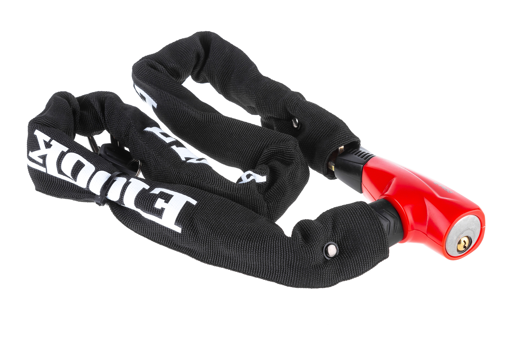 Замок ETOOK ET455 загартований ланцюговий 6x1000 мм, червоний