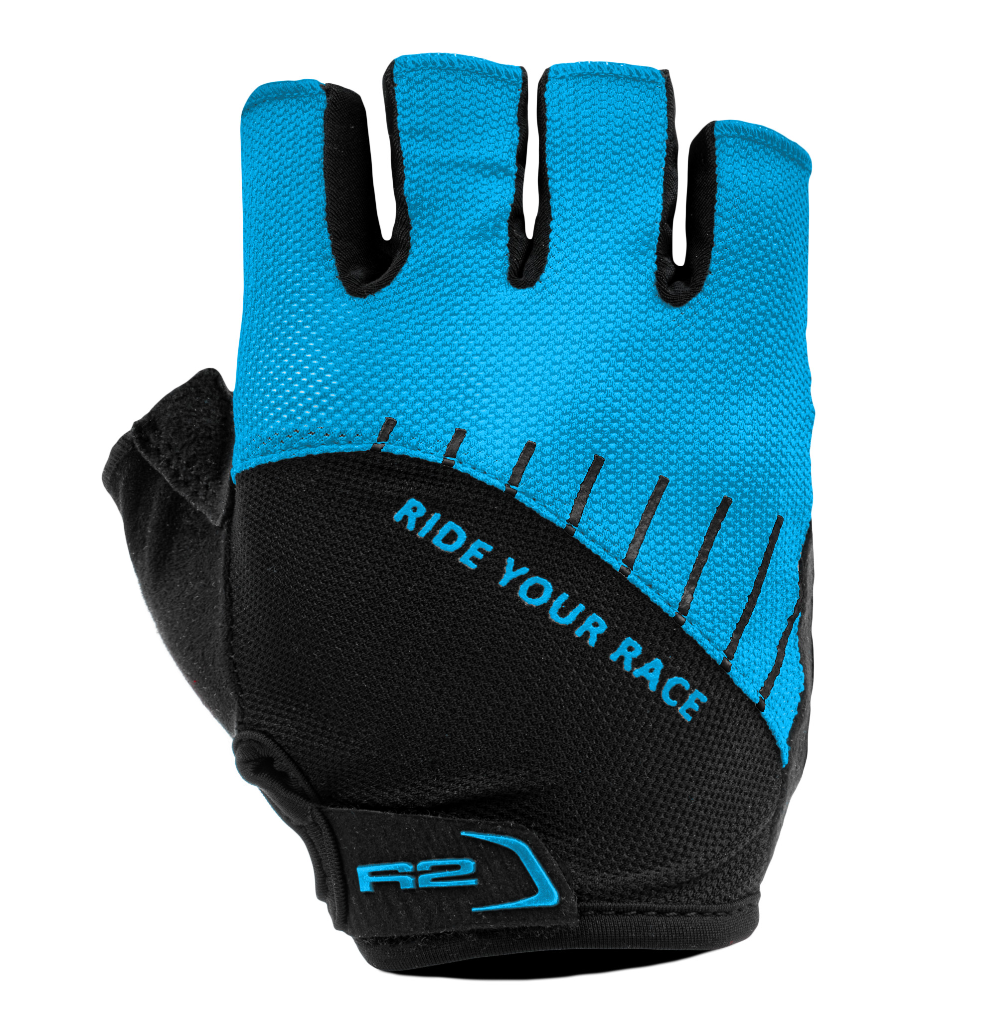 Рукавички R2 Vouk колір чорний, синій розмір S