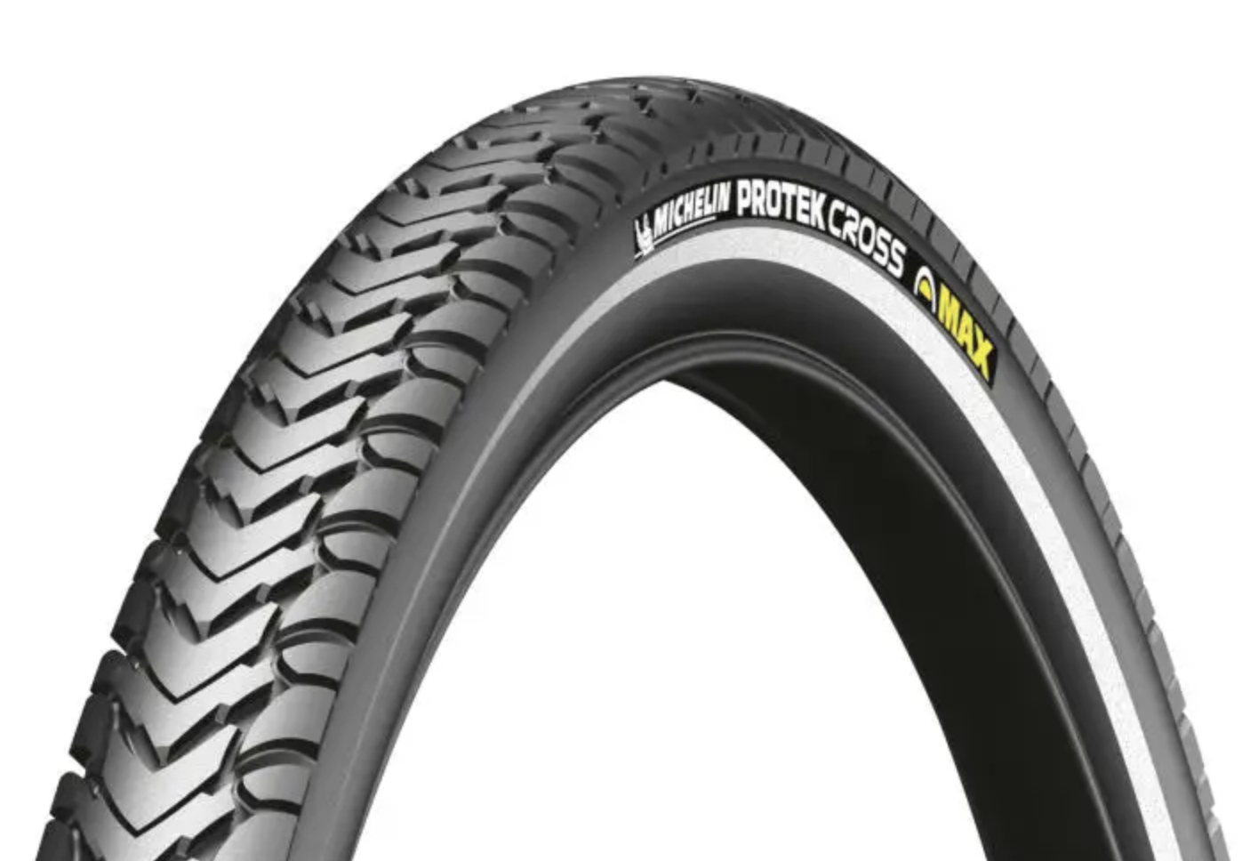 Покрышка Michelin PROTEK CROSS MAX 700x35C 22TPI черный, светоотражающая полоса 950г