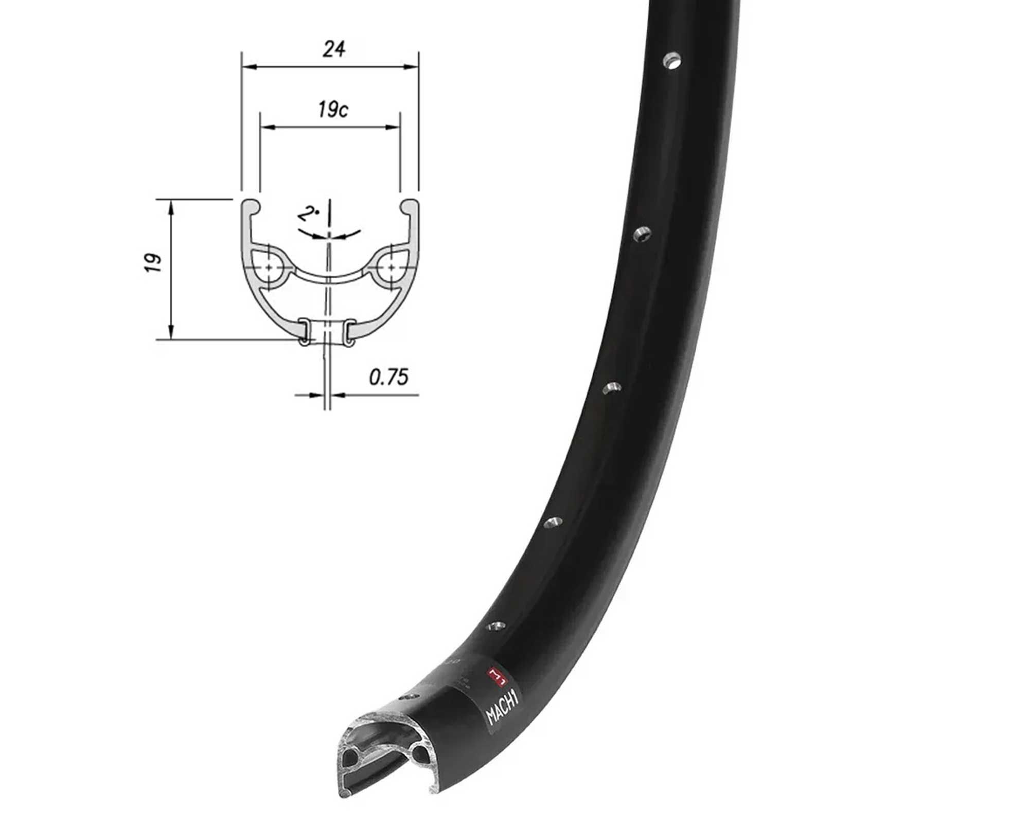 Обід Mach1 ER-20 29" 32 отв. чорний, AV, 430г