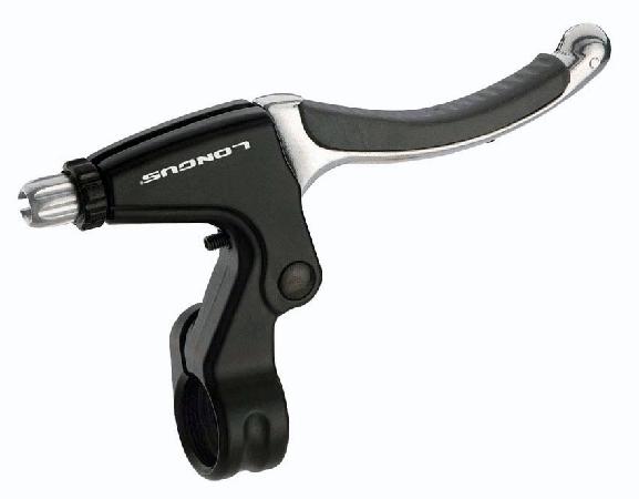 Тормозные ручки Longus (пара) для V-Brake, Al/резина, черный