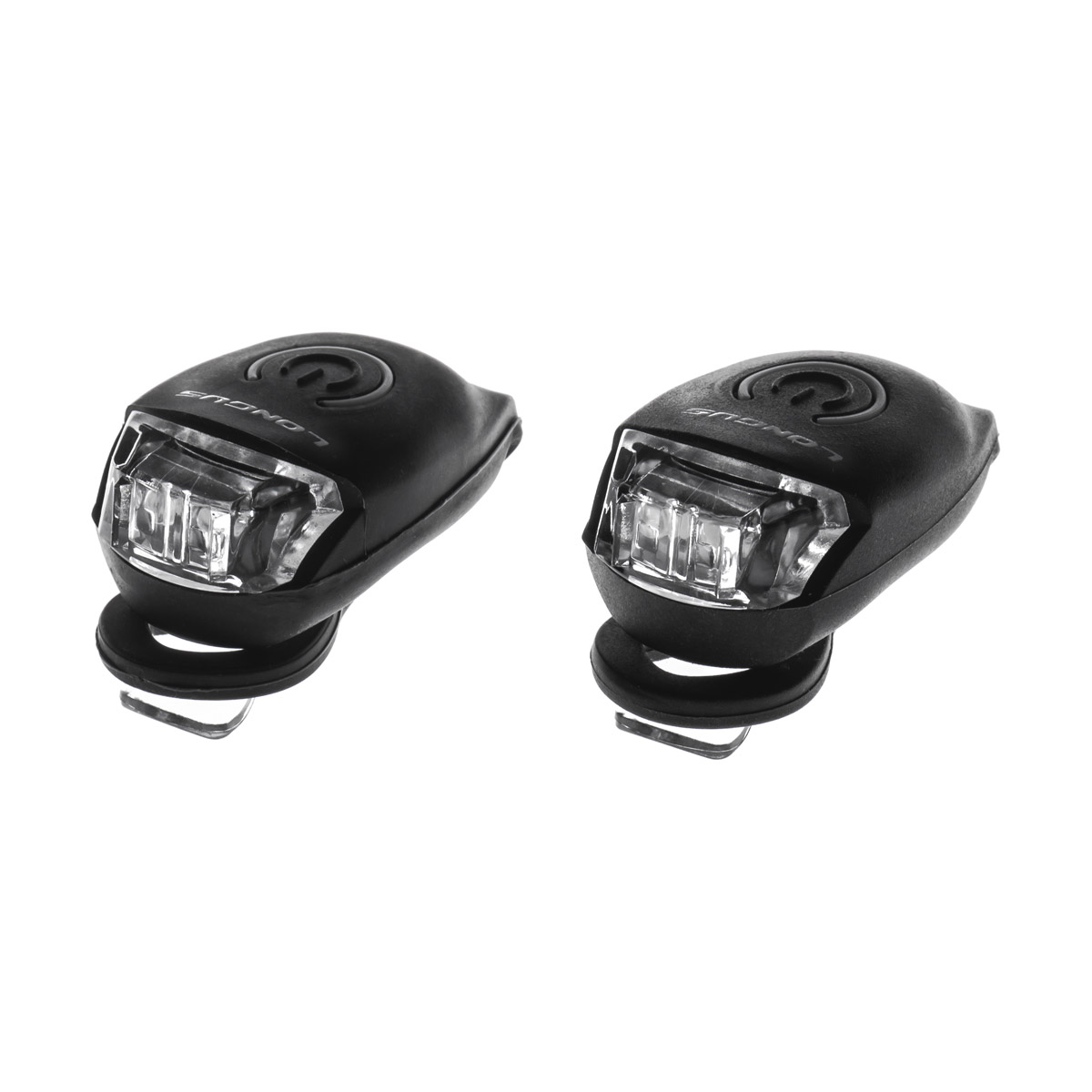 КОМПЛЕКТ: Свет Longus CIRCLE передний+задний 2+2LED, 2ф-ции, черный