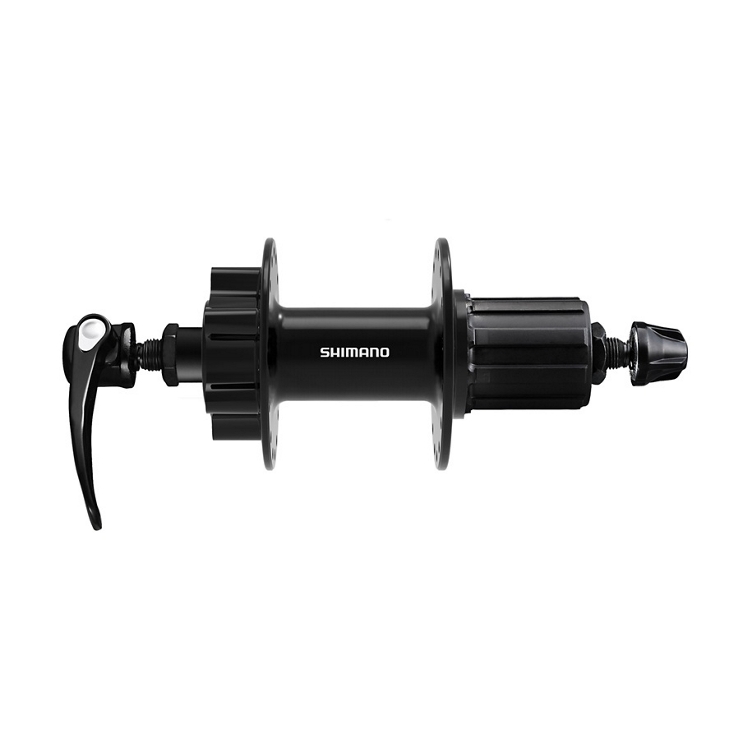 Втулка задня Shimano, FH-QB400-HM, CUES, QR, OLD:135мм, 6-гв.,9x135 QR, насипний, 135 мм, 6 болтів, ексцентрик, 36H