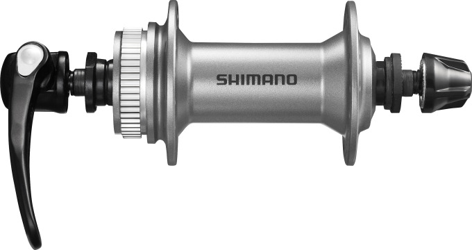 Втулка передня Shimano, HB-M4050 CENTER LOCK срібл, насипний,Центрлок, 32H