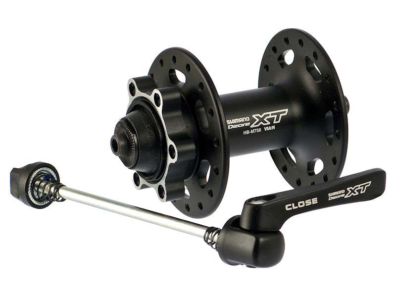 Втулка передня Shimano, НВ-M756 DEORE XT ротор на 6 болт, промисловий,6 болтів, 32H