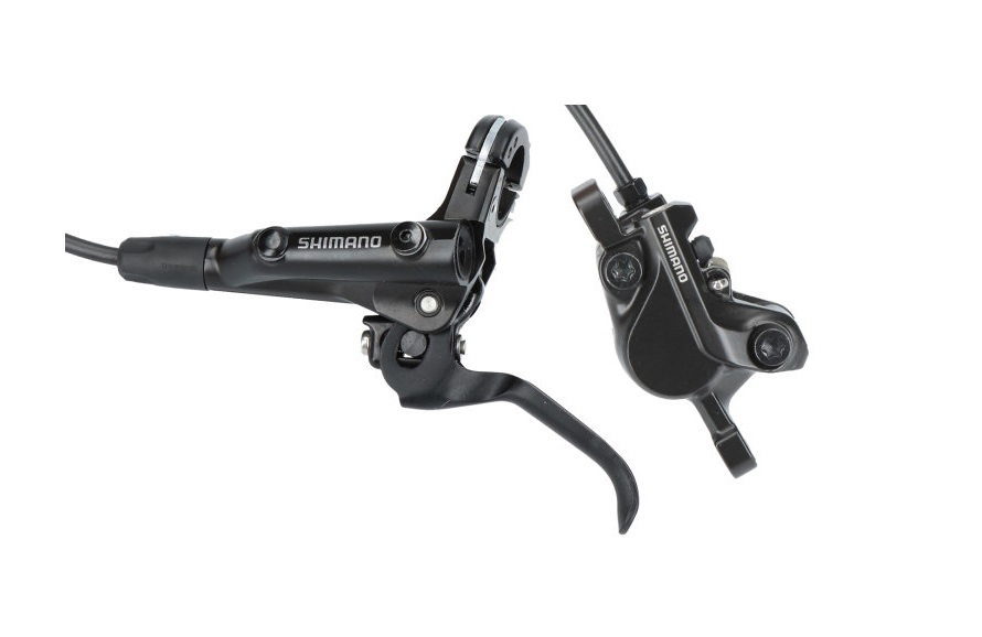 Тормоз гидравл. дисковое Shimano MT501-E заднее (правая ручка, 4-поршн. калипер BR-MT520, гидролиния 1700мм, D03S)