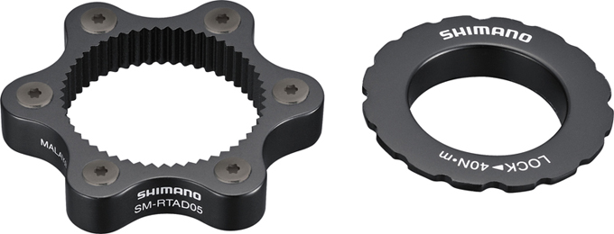 Адаптер Shimano монтажа ротора с 6 болтовым креплением на втулку из CENTER LOCK