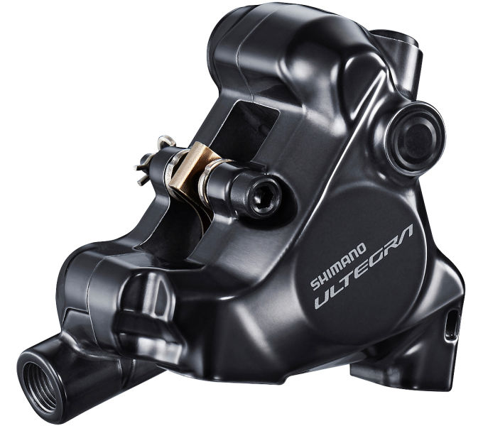 Калипер гидравл диск тормоз Shimano BR-R8170-F, ULTEGRA, FLAT MOUNT передний адаптер 140/160мм, колодка L03A RESIN