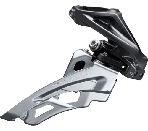 Переключатель передний Shimano FD-M6000-H, DEORE 3X10, HIGH CLAMP, SIDE SWING, FRONT-PULL, хомут