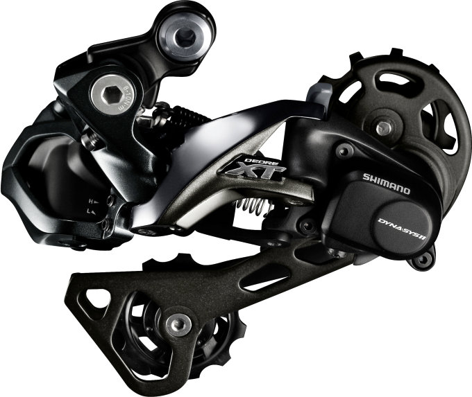 Перемикач задній Shimano RD-M8050-GS Di2 XT SHADOW+ 11-швидк. середній Shimano важіль