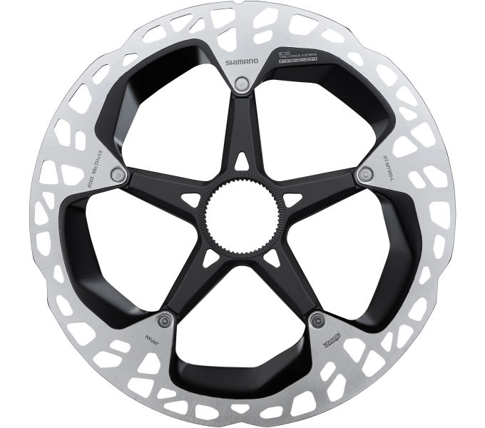 Ротор Shimano RT-MT900-L, 203мм, ICE TECH FREEZA CENTER LOCK, гайка з зовнішніми зачепами