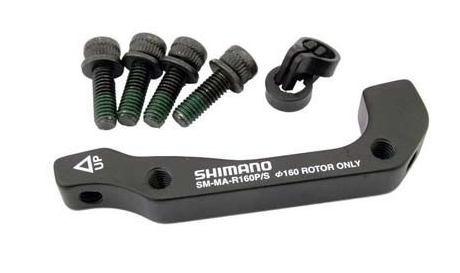 Адаптер для дисков тормозов Shimano, задний SM-MA-R160PSA, ротора 160мм, International Standard