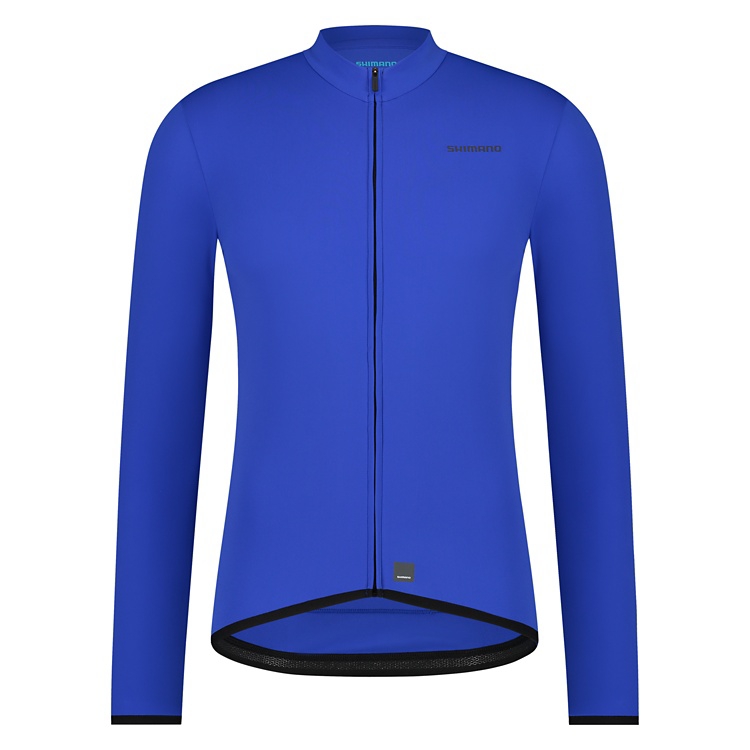 Велоджерси Shimano Apice long sleeves утепленное, голубое, разм. S
