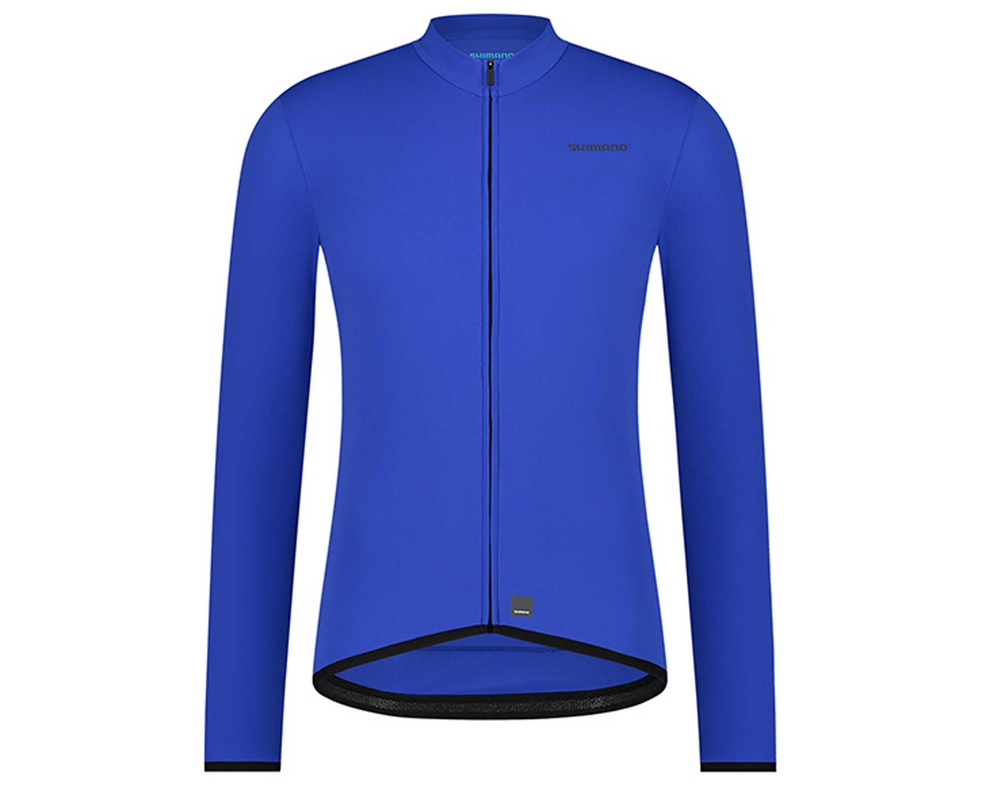 Велоджерси Shimano Apice long sleeves утепленное, голубое, разм. L