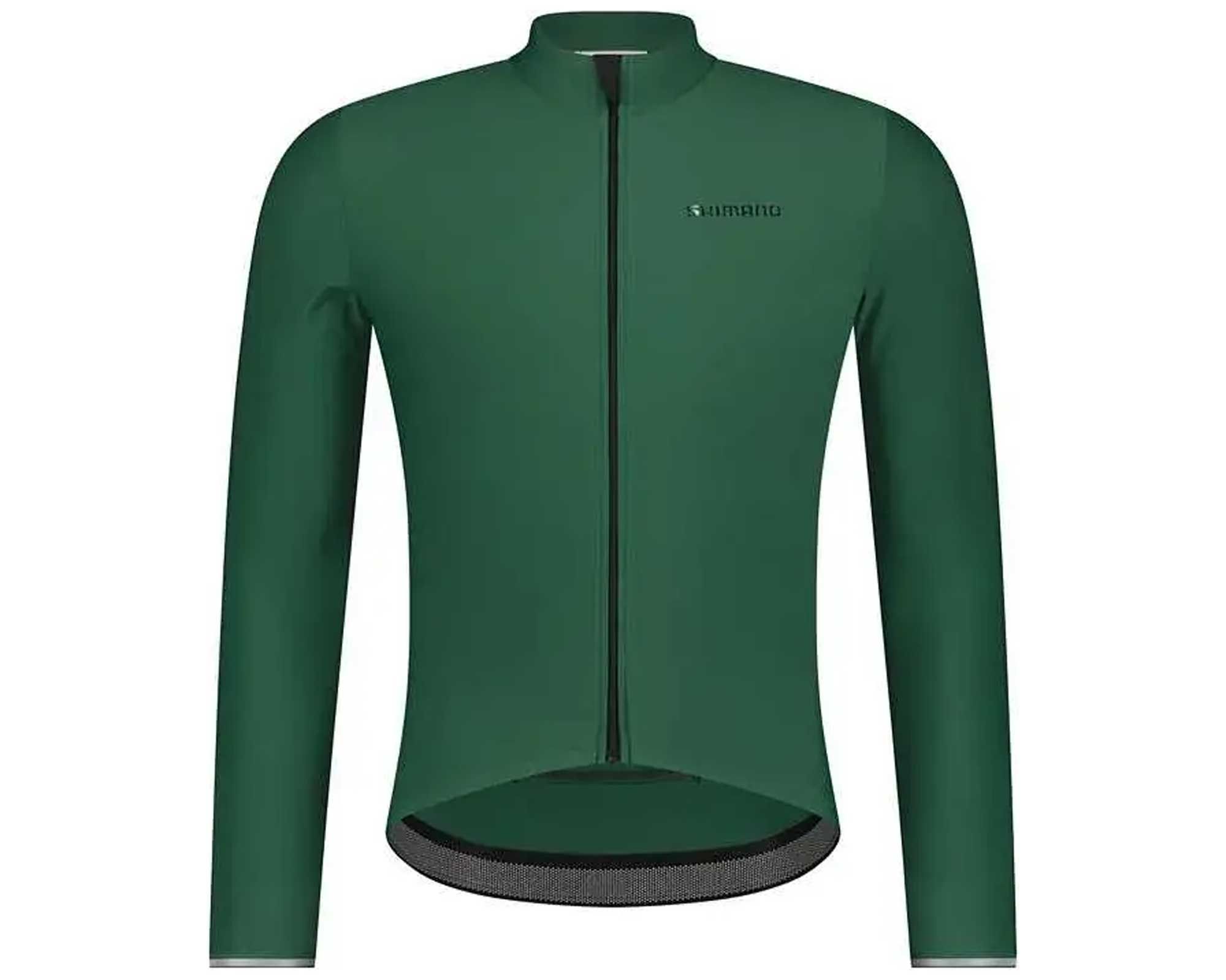 Велоджерси Shimano Apice long sleeves утепленное, зеленое, разм. M