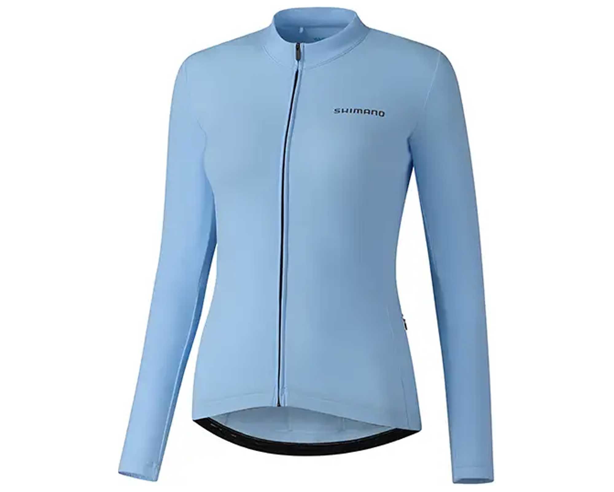 Велоджерси женское Shimano Apice long sleeves утепленное, голубое, разм. S