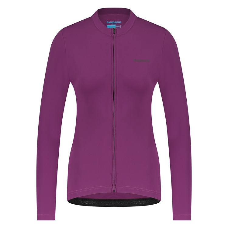 Велоджерсі жіноче Shimano Apice long sleeves утеплене, фіолетове, розм. XXS