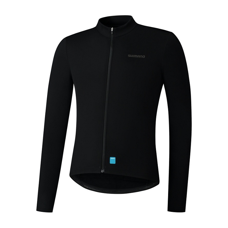 Велоджерсі Shimano ELEMENT LONG SLEEVE утеплене, чорне, розм..S